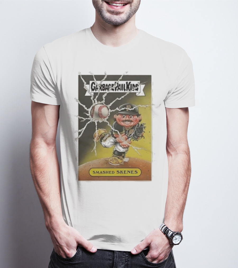 Garbage Pail Kids Smashed Skenes Pittsburgh Pirates Paul Skenes T-Shirt