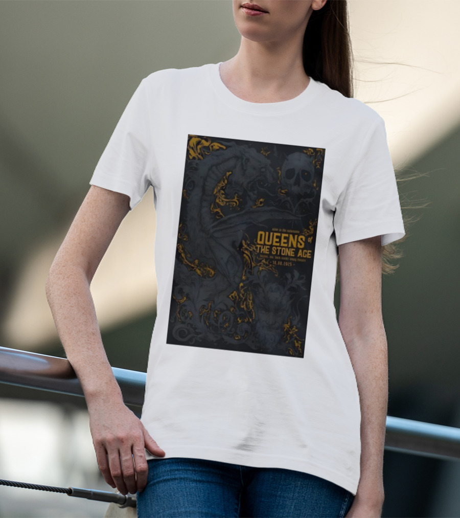 Queens Of The Stone Age Concert Boch Center Wang Theatre Boston Oct 08 2025 T-Shirt