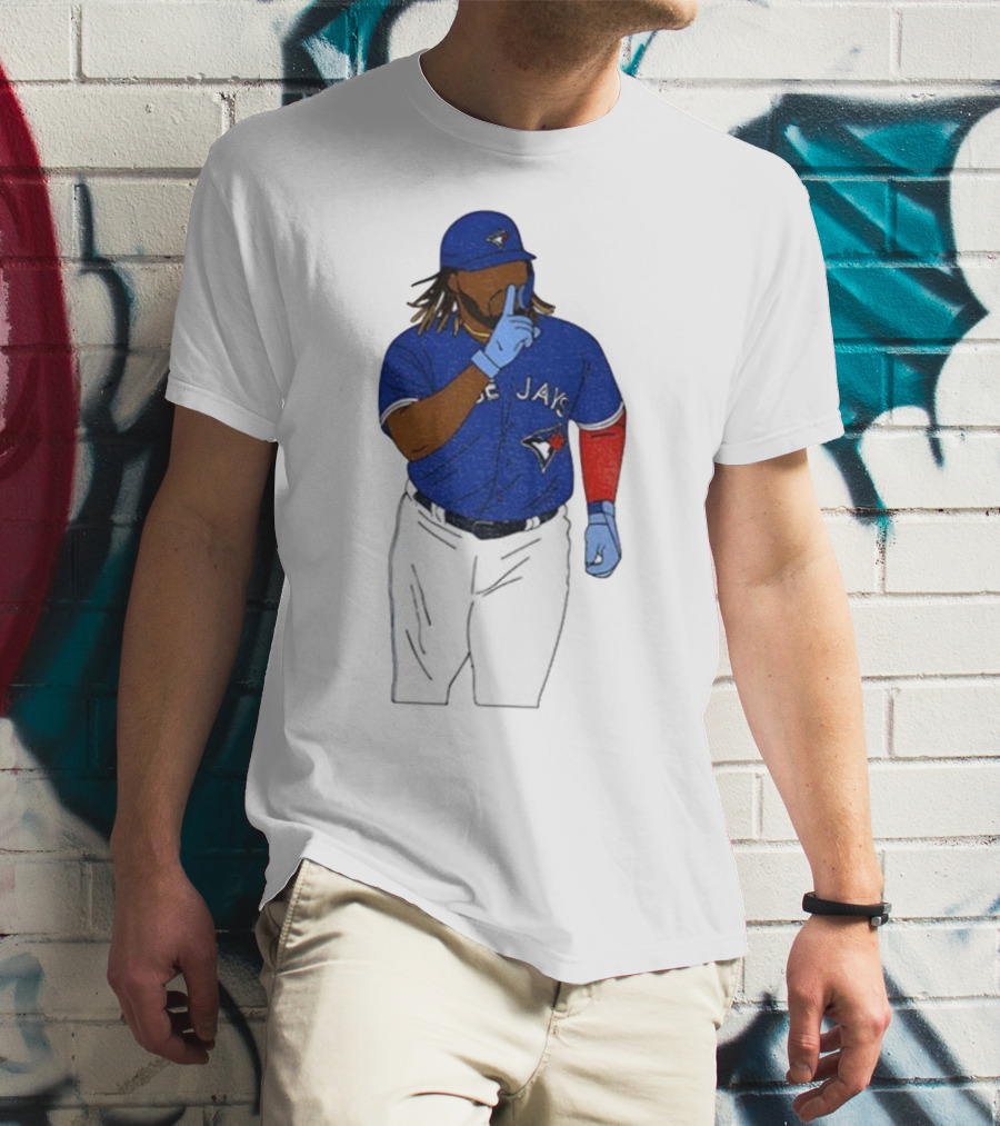 Vladimir Guerrero Jr Shhh Gesture Toronto Blue Jays Player Iconic Pose T-Shirt