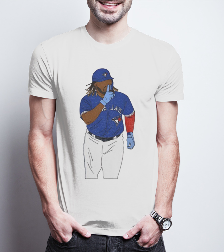Vladimir Guerrero Jr Shhh Gesture Toronto Blue Jays Player Iconic Pose T-Shirt