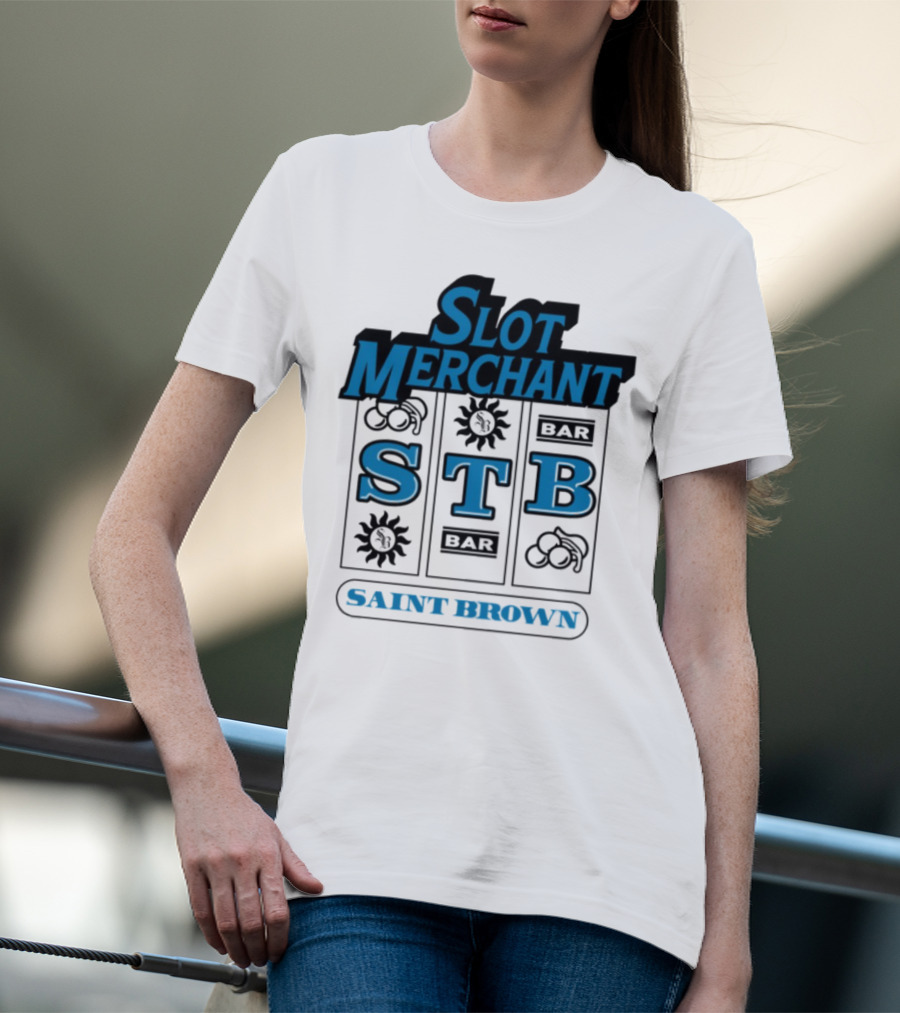 Slot Merchant STB Saint Brown Slot Machine T-Shirt