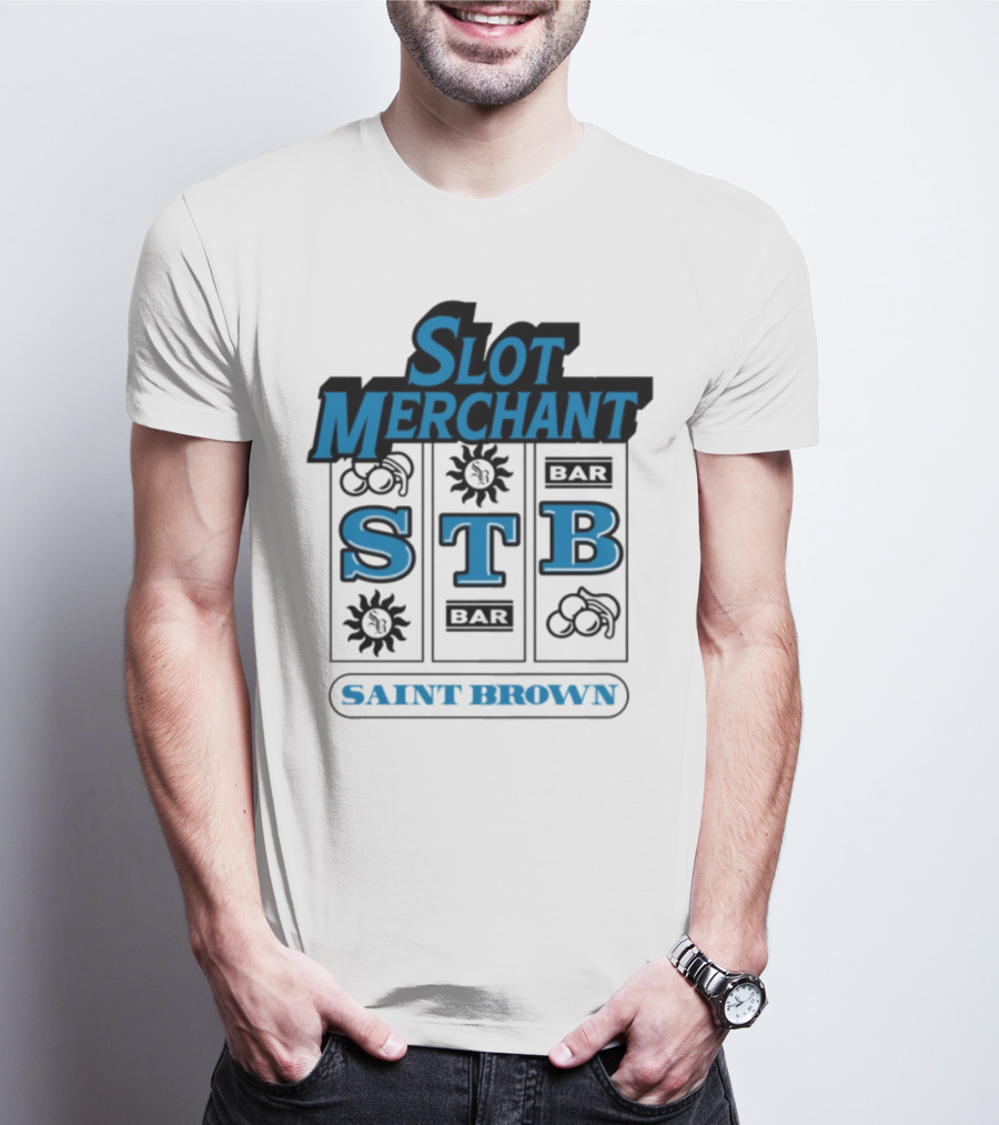 Slot Merchant STB Saint Brown Slot Machine T-Shirt