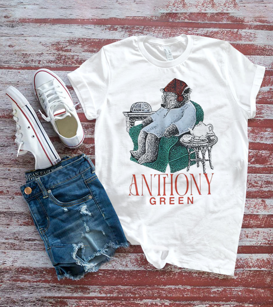 Anthony Green Bear Cozy Sleepy Time Scene T-Shirt