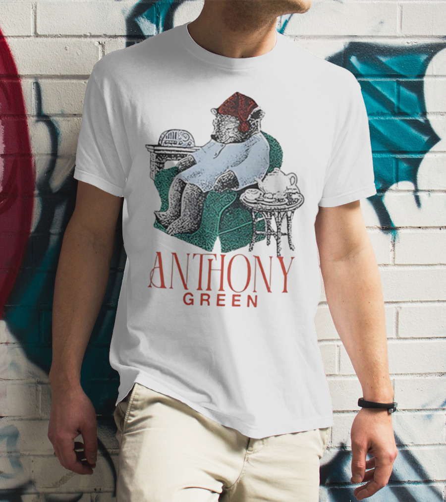 Anthony Green Bear Cozy Sleepy Time Scene T-Shirt