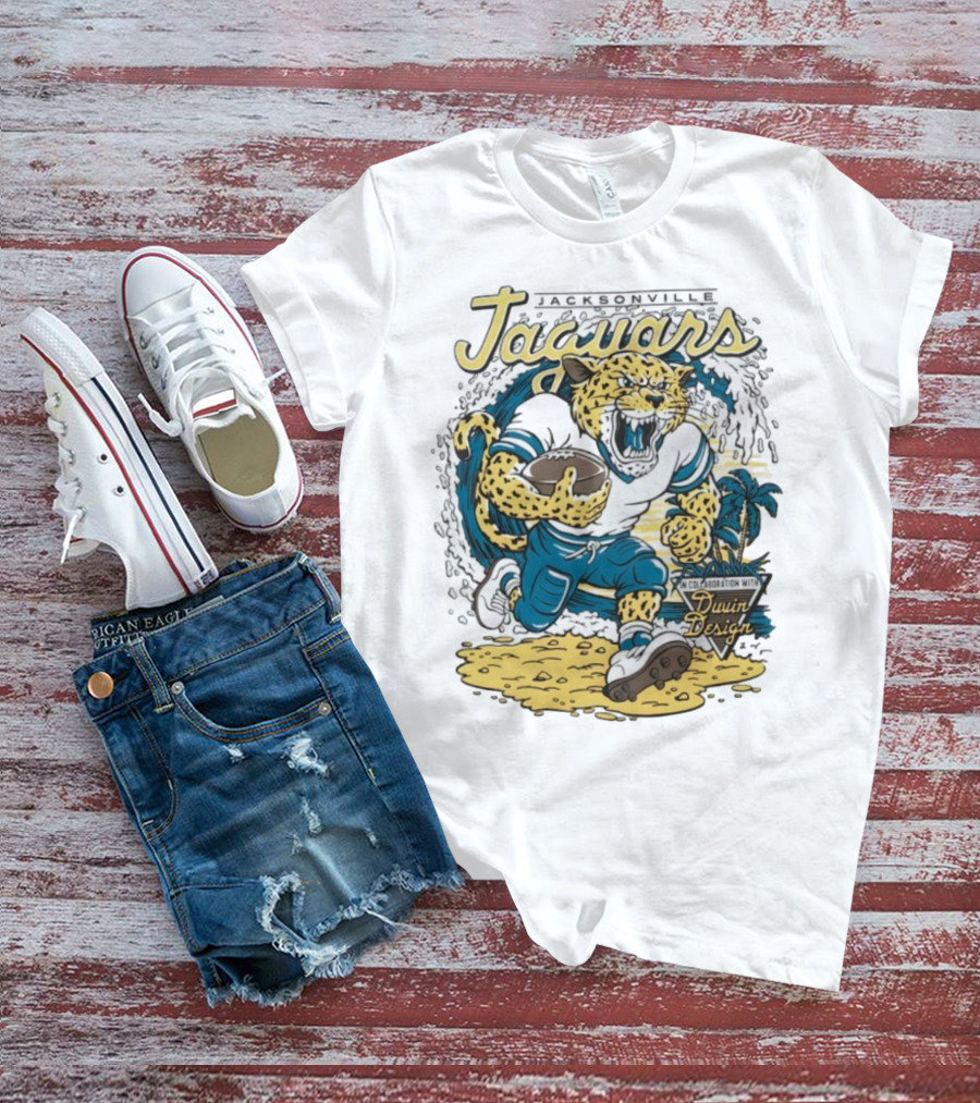Jacksonville Jaguars Duvin Collaboration NFL Football T-Shirt