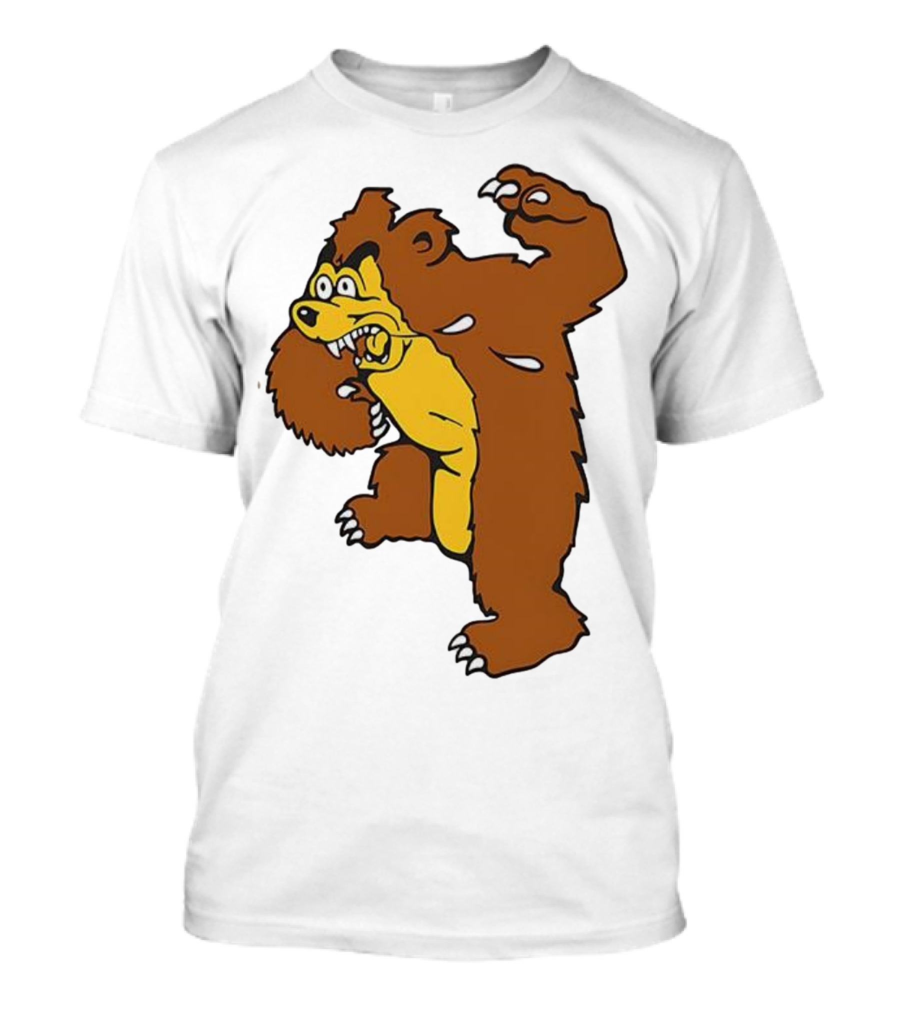 Montana Grizzlies Retro Monety Mascot Bear T-Shirt
