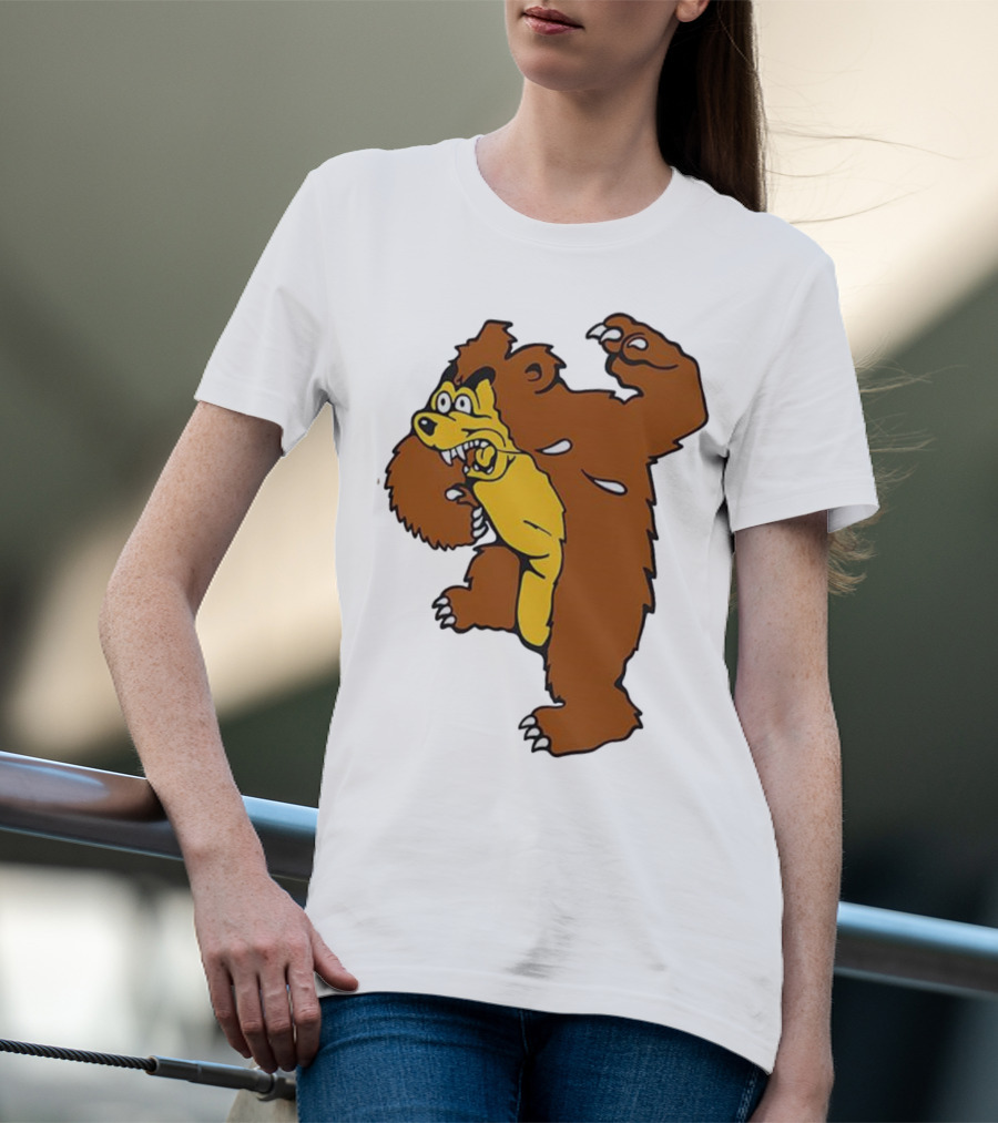 Montana Grizzlies Retro Monety Mascot Bear T-Shirt