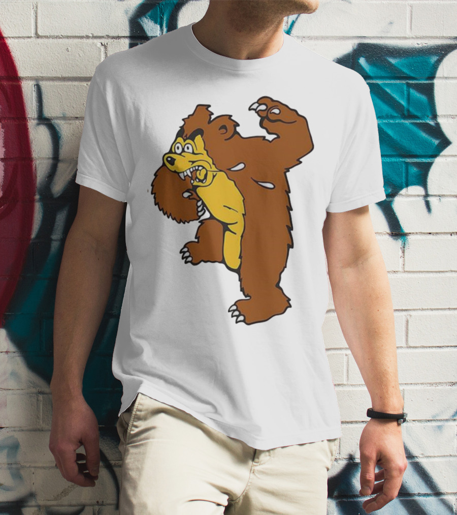 Montana Grizzlies Retro Monety Mascot Bear T-Shirt