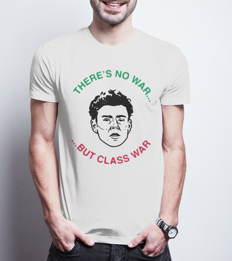 Luigi There's No War But Class War Text Iconic Green Red T-Shirt