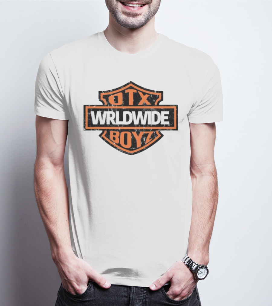 Otxboyz Wrldwide Grunge Badge Style T-Shirt