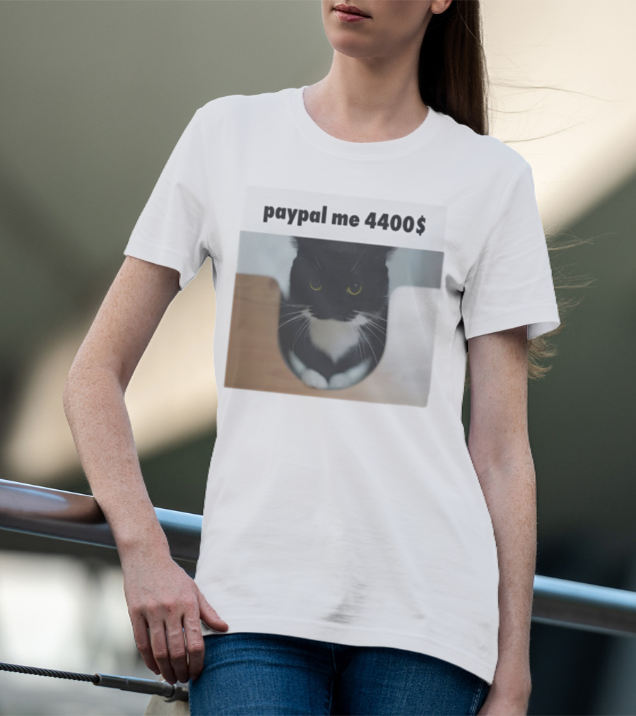 Paypal Me 4400$ Black Cat T-Shirt