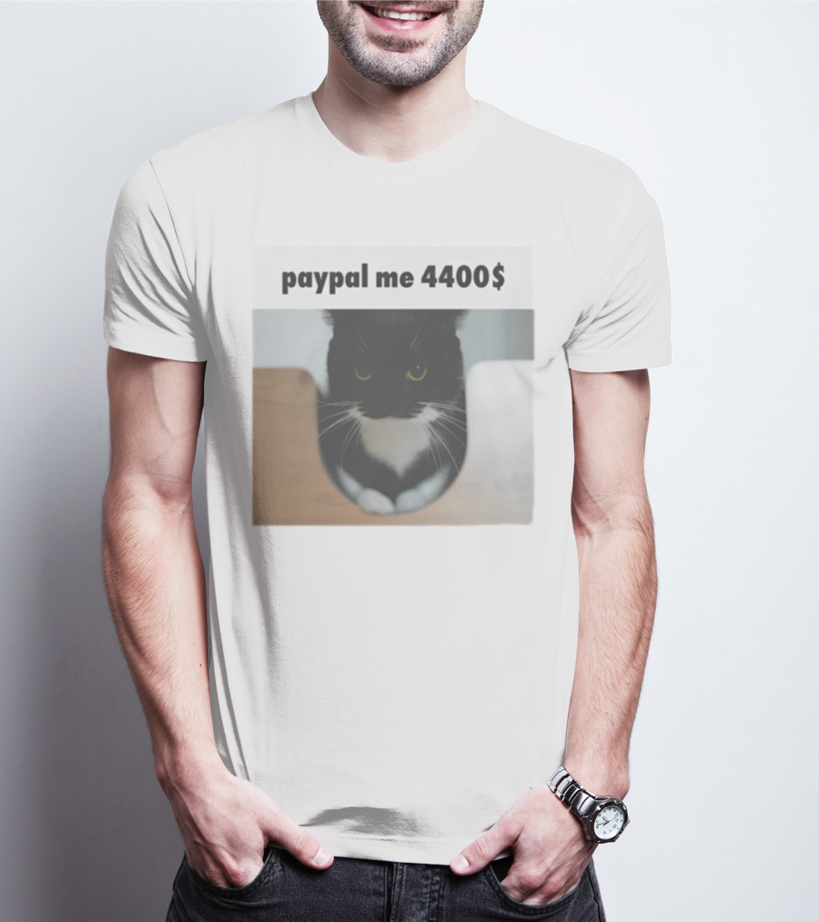 Paypal Me 4400$ Black Cat T-Shirt