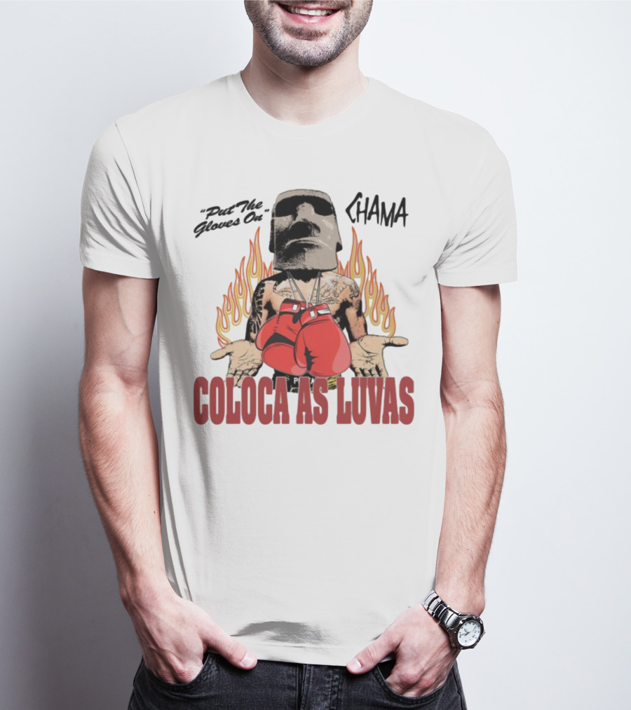 "Coloca As Luvas Put The Gloves On Flame Boxing" T-Shirt