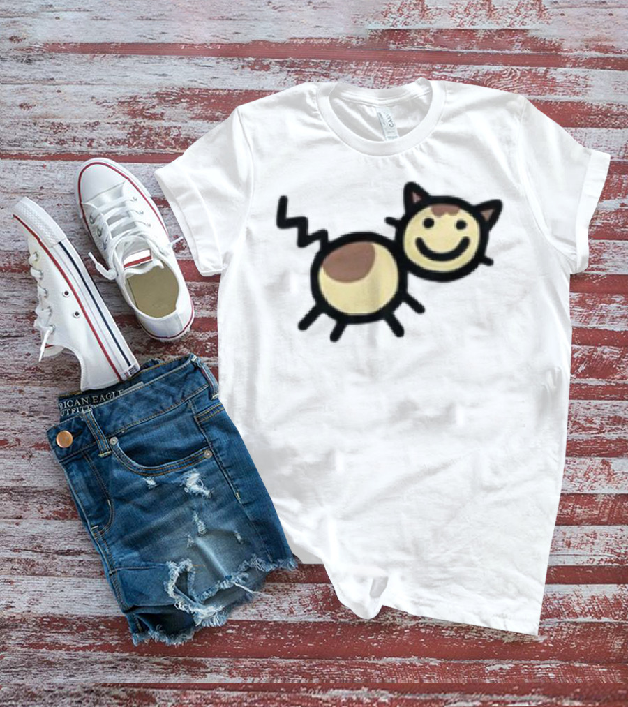 Mummyjoe Cheesepuff Happy Cow Cat Image T-Shirt