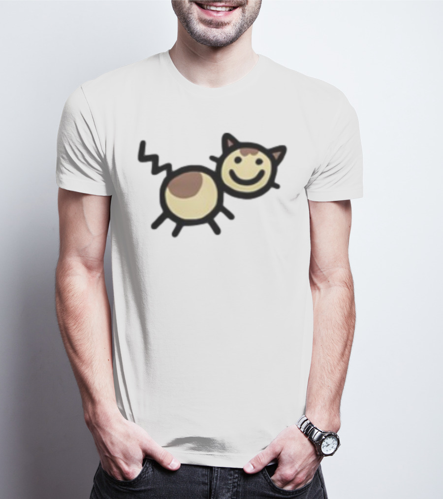 Mummyjoe Cheesepuff Happy Cow Cat Image T-Shirt