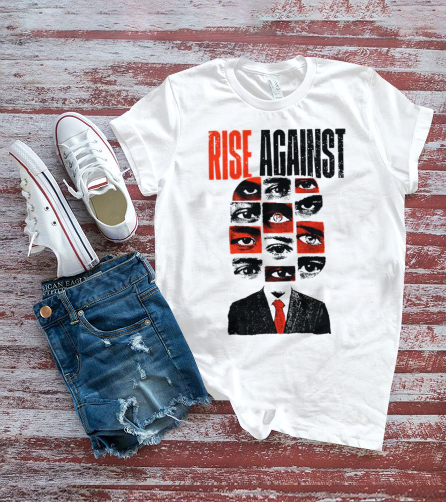 Rise Against Big Brother Surveillance Eyes Suit T-Shirt