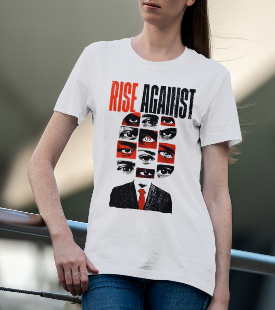 Rise Against Big Brother Surveillance Eyes Suit T-Shirt