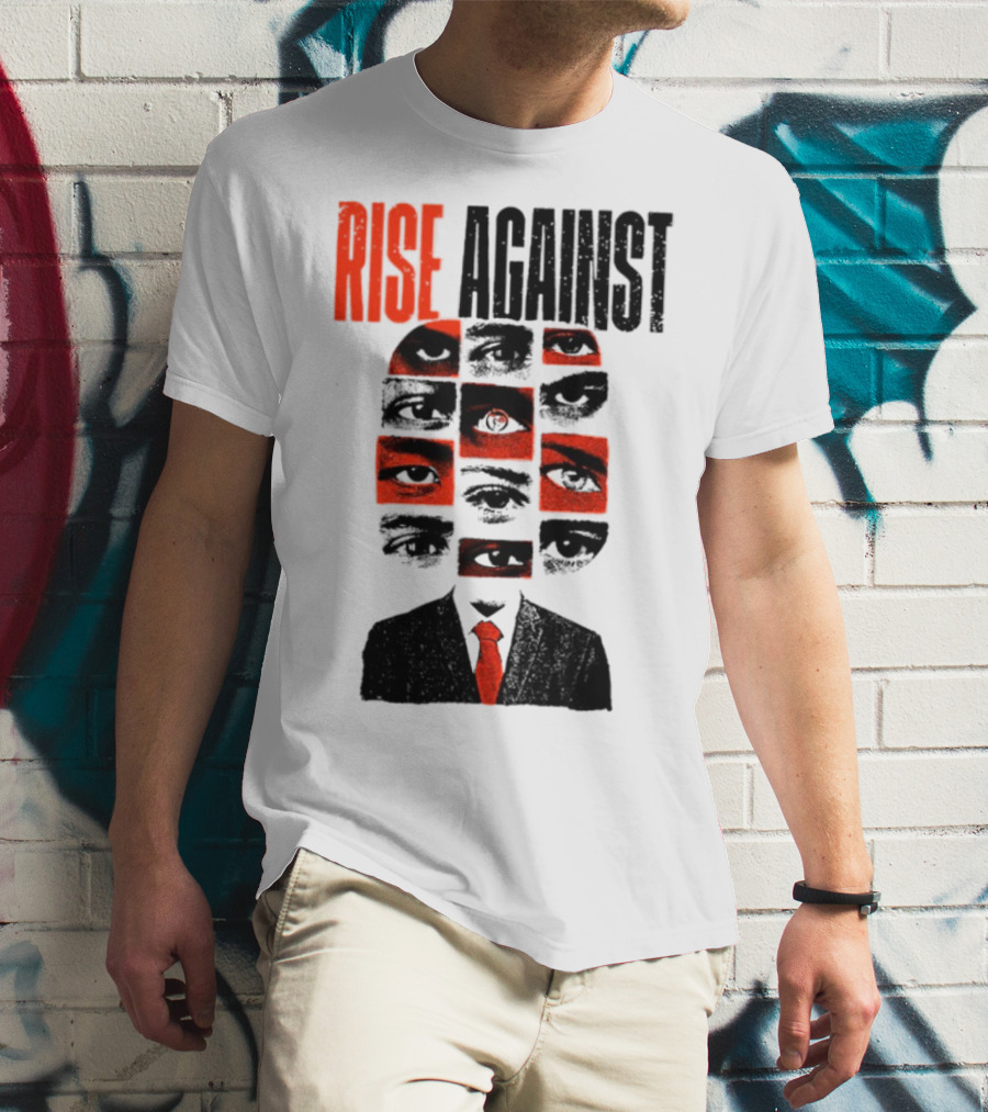 Rise Against Big Brother Surveillance Eyes Suit T-Shirt