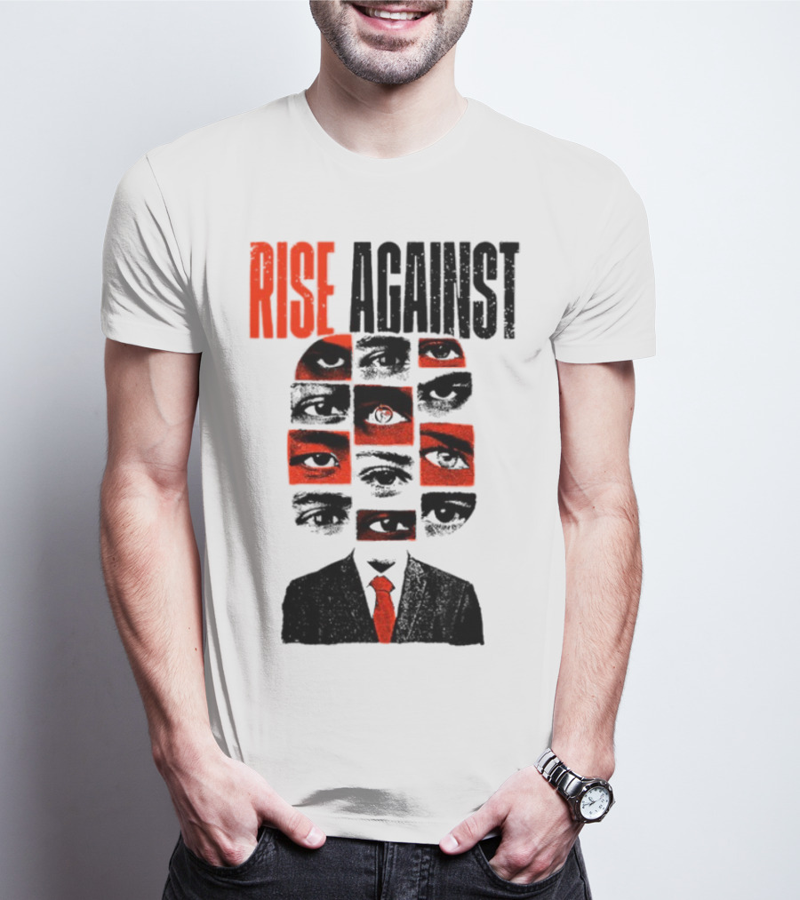 Rise Against Big Brother Surveillance Eyes Suit T-Shirt