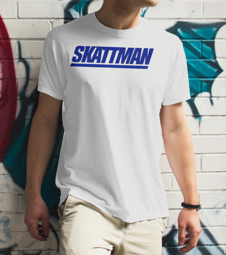 SKATTMAN Cam Skattebo New York Giants Team Spirit T-Shirt