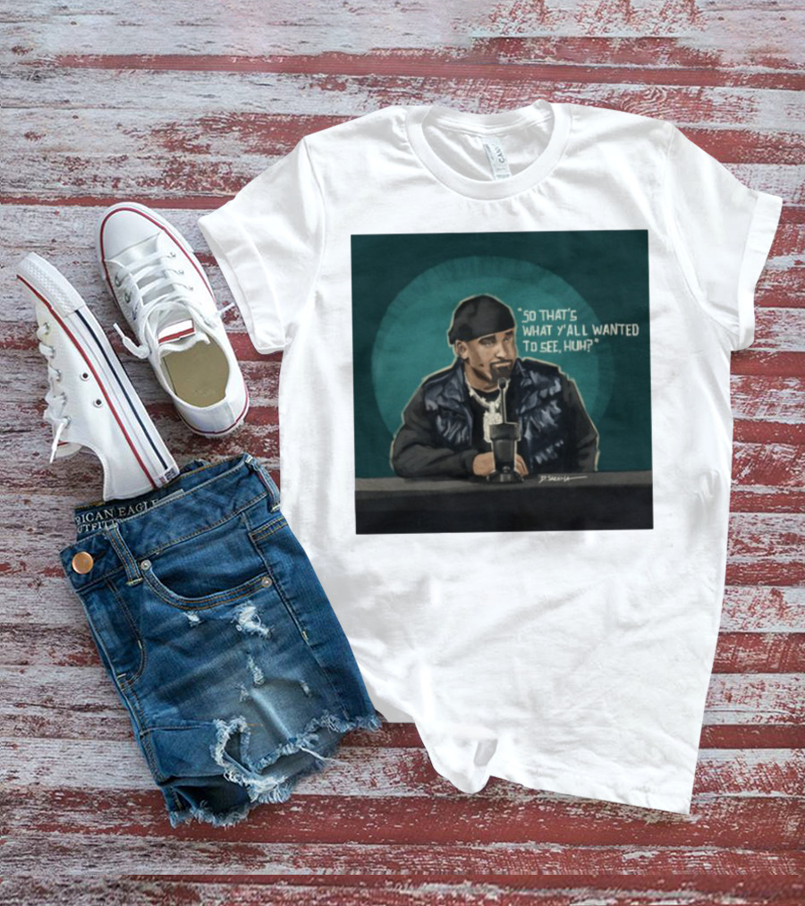 "So That's What Y'all Wanted To See Huh Microphone Interview Moment" T-Shirt