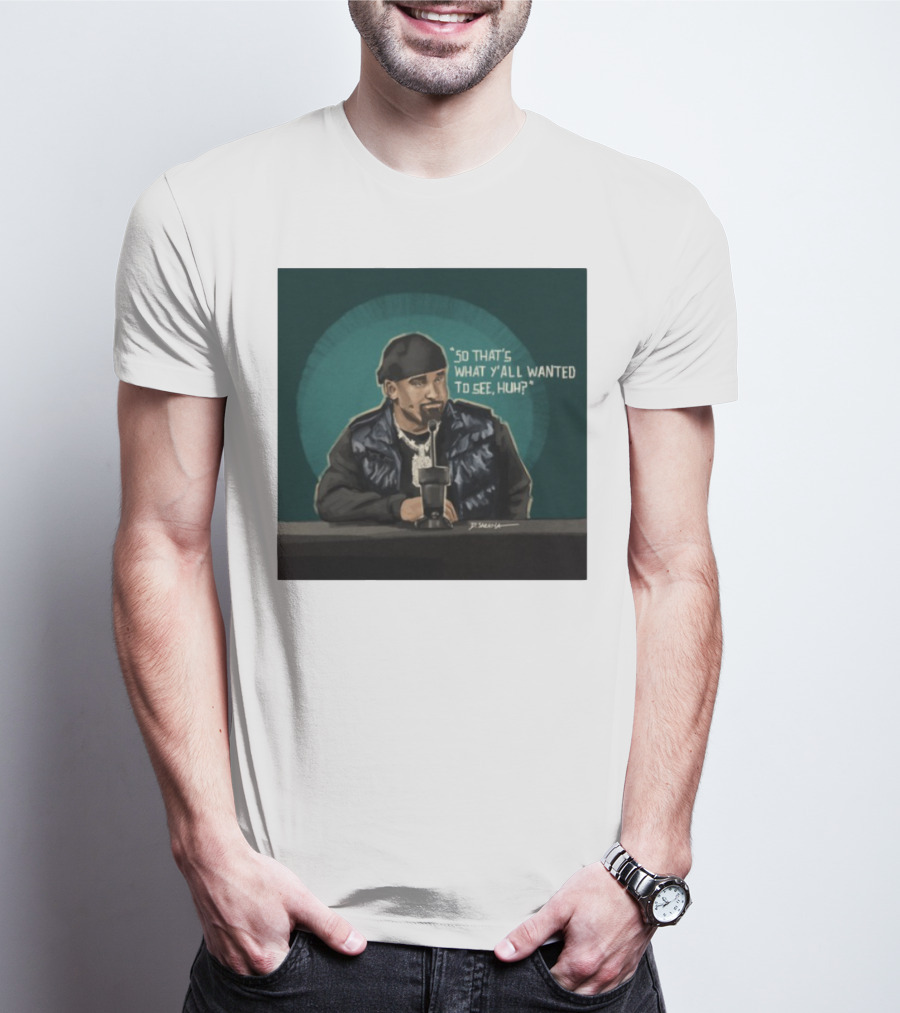 "So That's What Y'all Wanted To See Huh Microphone Interview Moment" T-Shirt