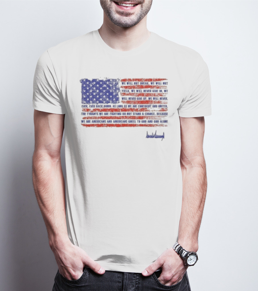 American Flag Trump Nation Proclamation Signed By Donald Trump T-Shirt