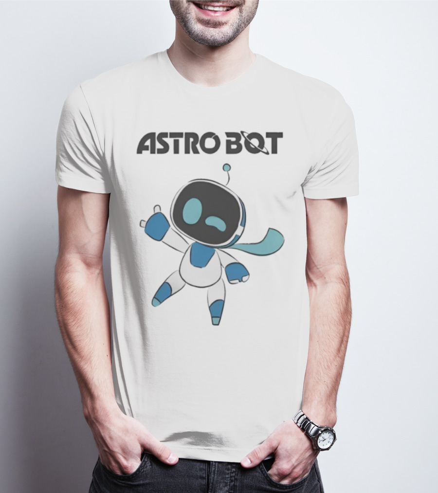 Astro Bot Robot Cartoon Character 2025 T-Shirt