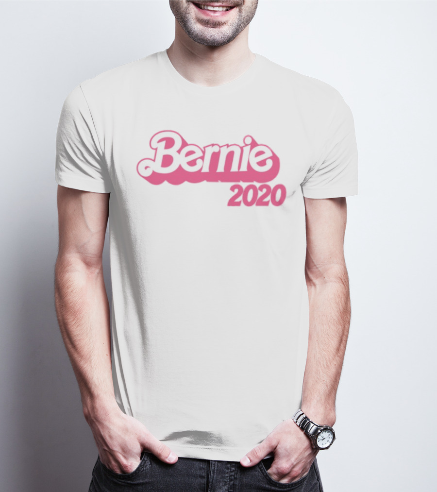 Bernie 2020 Barbie Style Logo Design T-Shirt