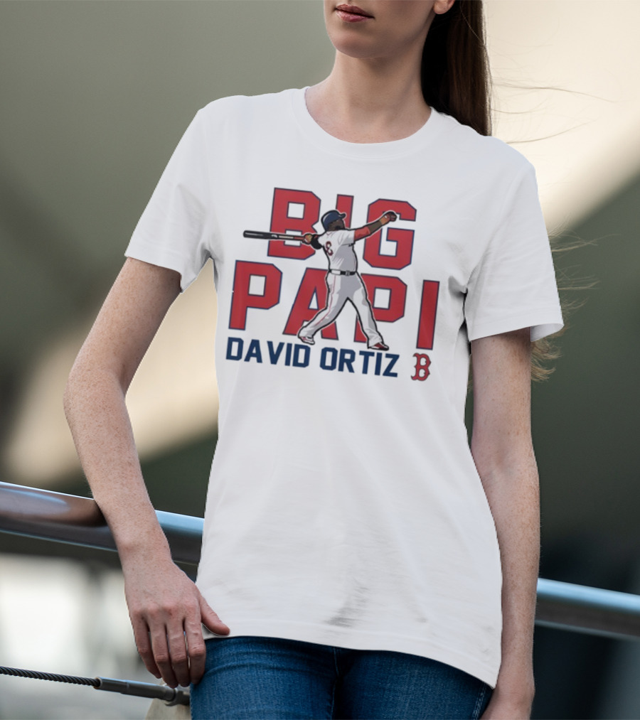 Big Papi David Ortiz Red Sox Cooperstown Player Classic Baseball T-Shirt