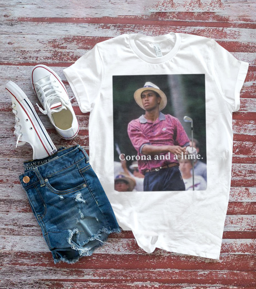 Corona And A Lime Golf Legend Iconic Style T-Shirt