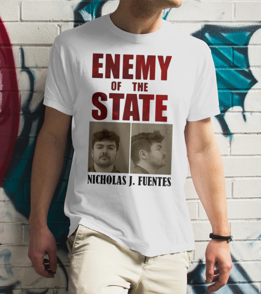 Enemy Of The State Nicholas J Fuentes Shot Image T-Shirt
