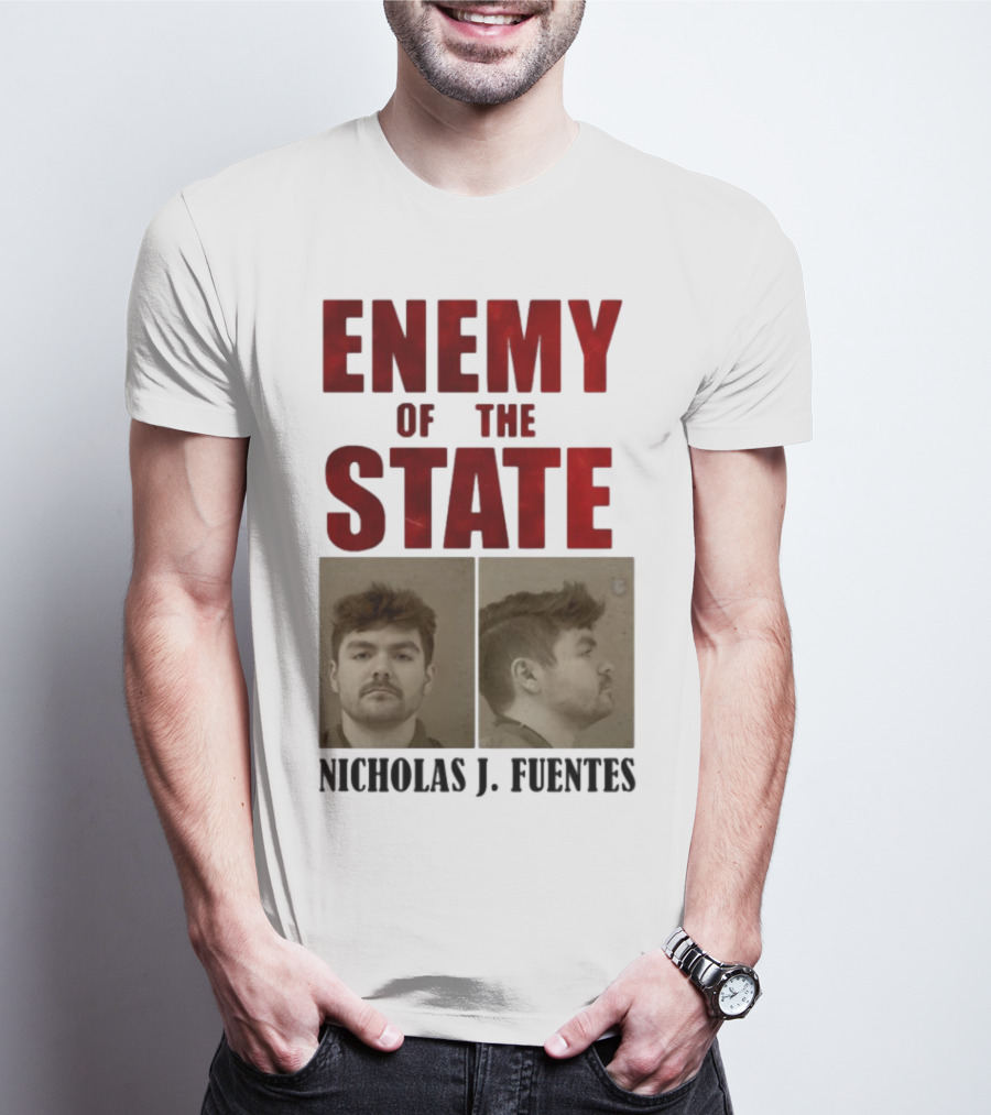 Enemy Of The State Nicholas J Fuentes Shot Image T-Shirt