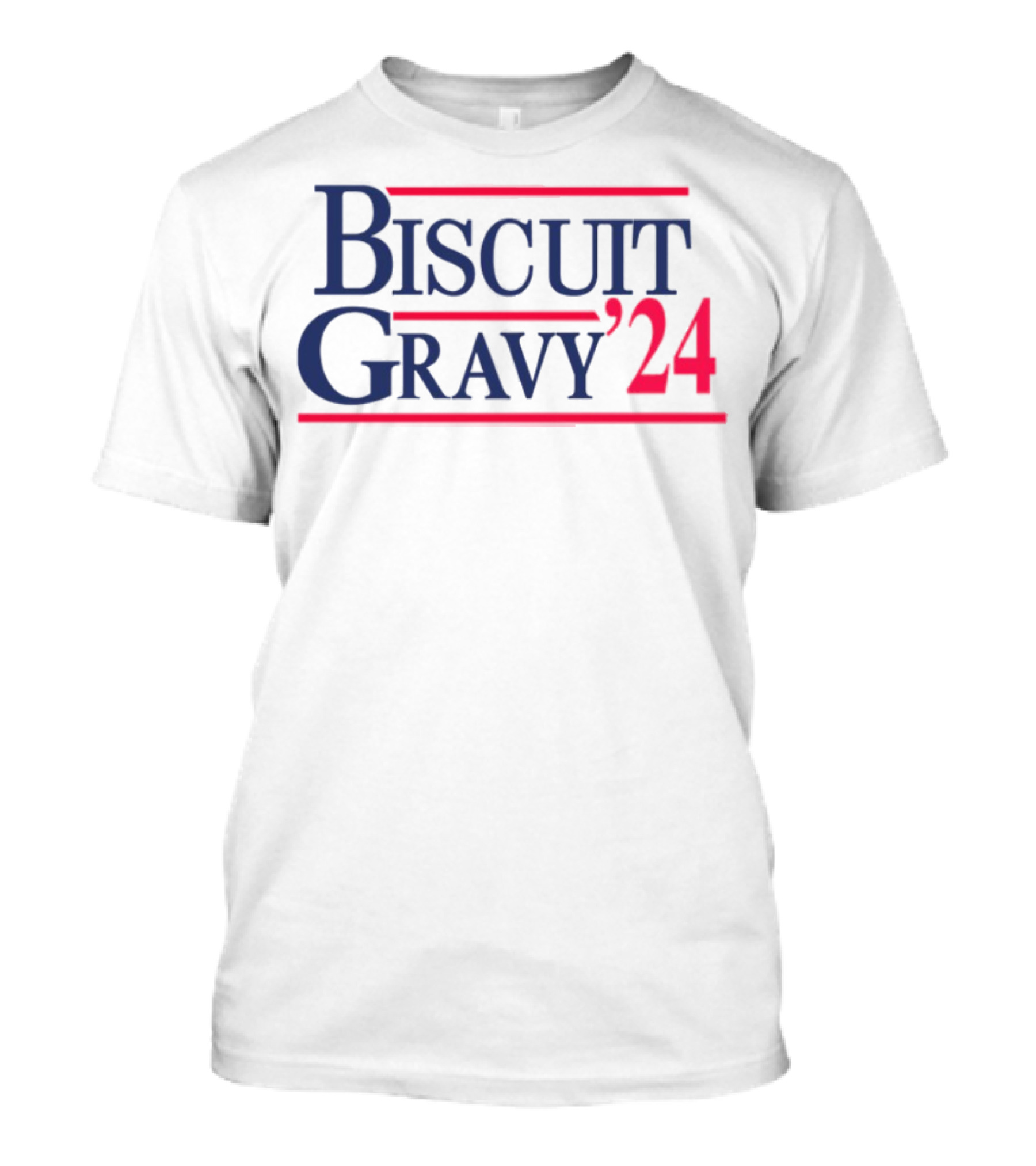 Biscuit Gravy '24 Red Blue T-Shirt