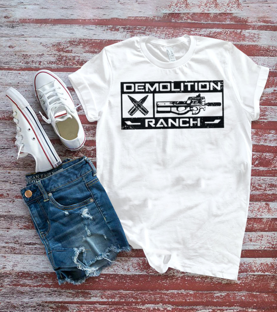 Demolition Ranch Bunkeringco Crossed Rifles And Gun Graphics T-Shirt