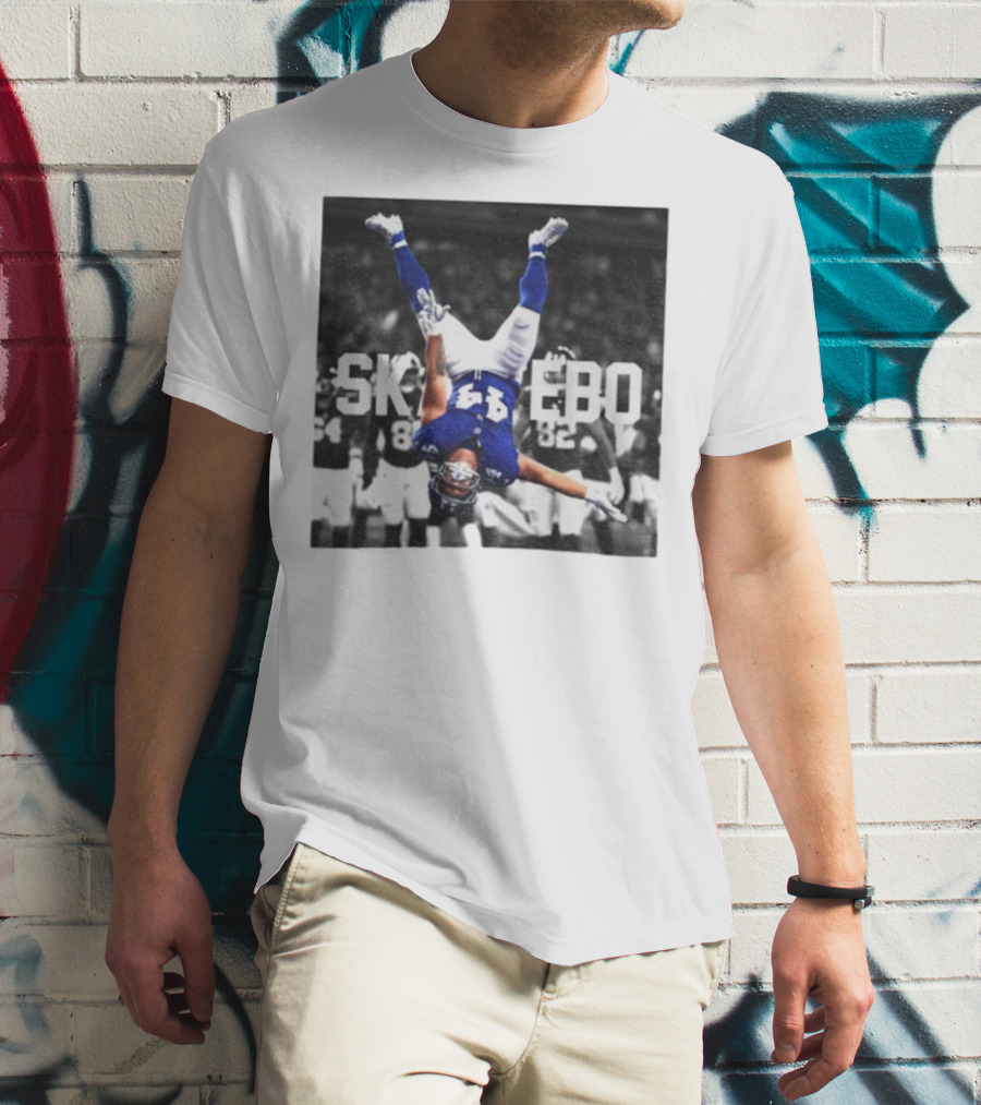 Cam Skattebo Backflip New York Giants NFL Football 2025 T-Shirt
