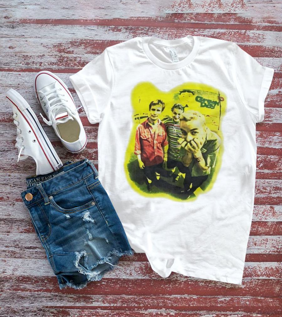 Green Day Dookie Tour 1994 Vintage Punk Rock Band Image T-Shirt