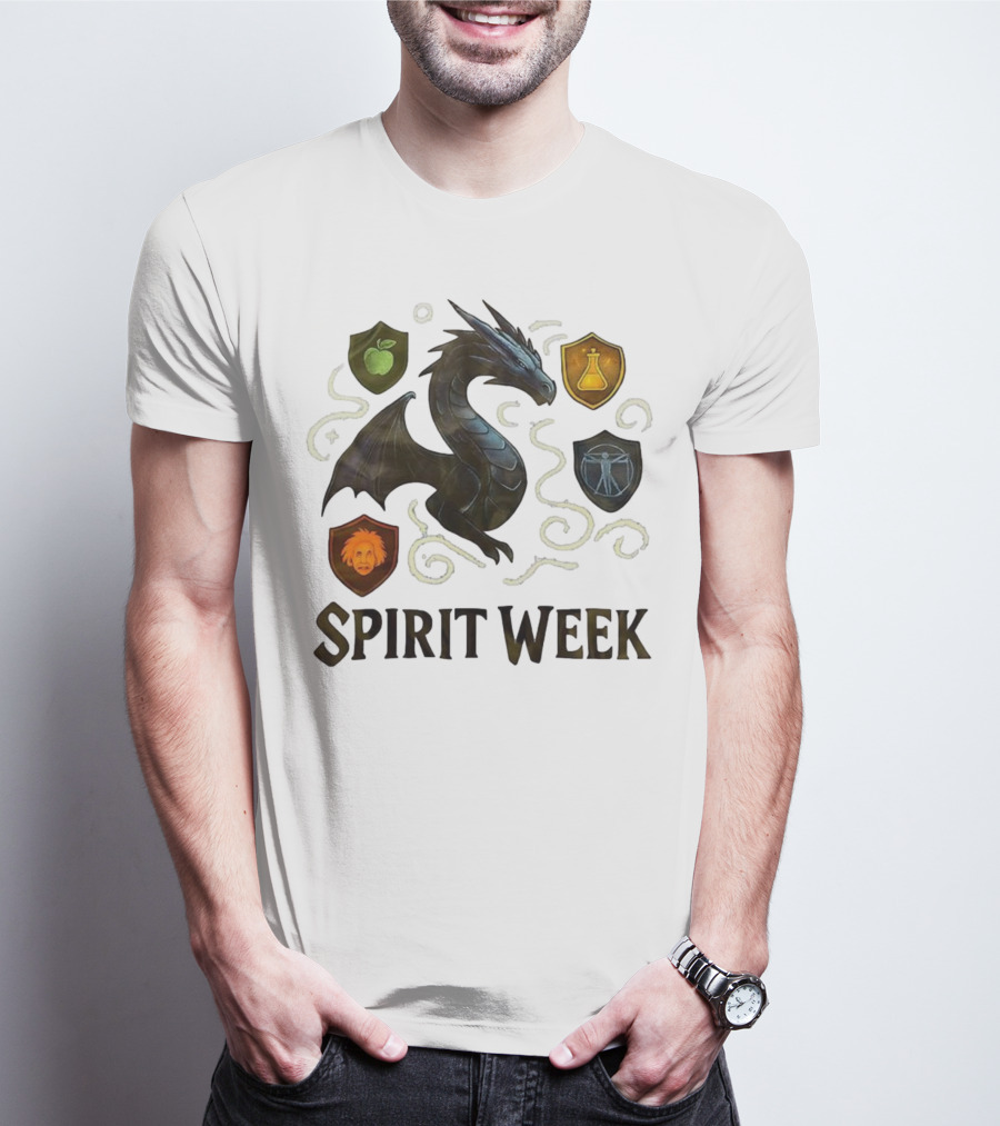 Dragon Shield Icons Spirit Week Design T-Shirt