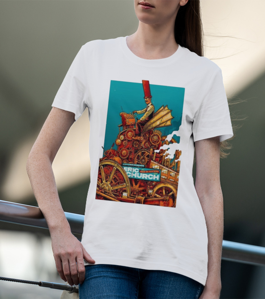 Eric Church The Outsiders Revival Tour Grand Rapids Oct 10 2025 Take The Machine T-Shirt