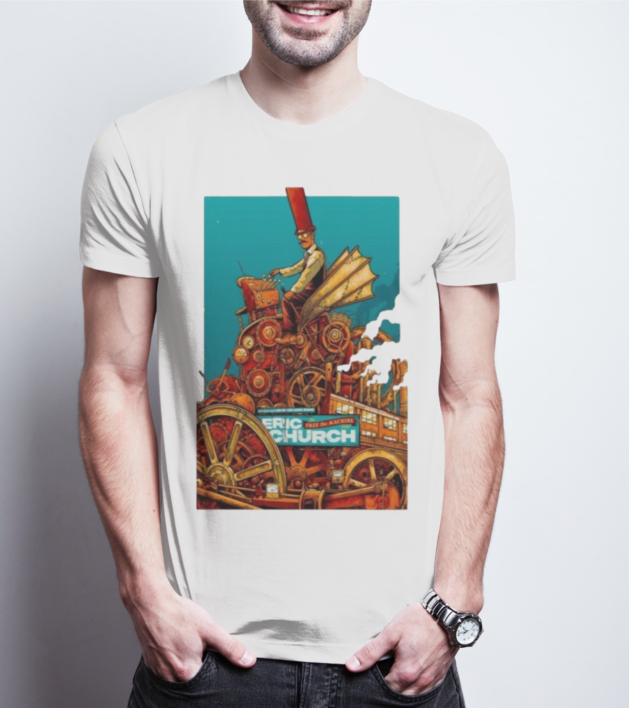 Eric Church The Outsiders Revival Tour Grand Rapids Oct 10 2025 Take The Machine T-Shirt