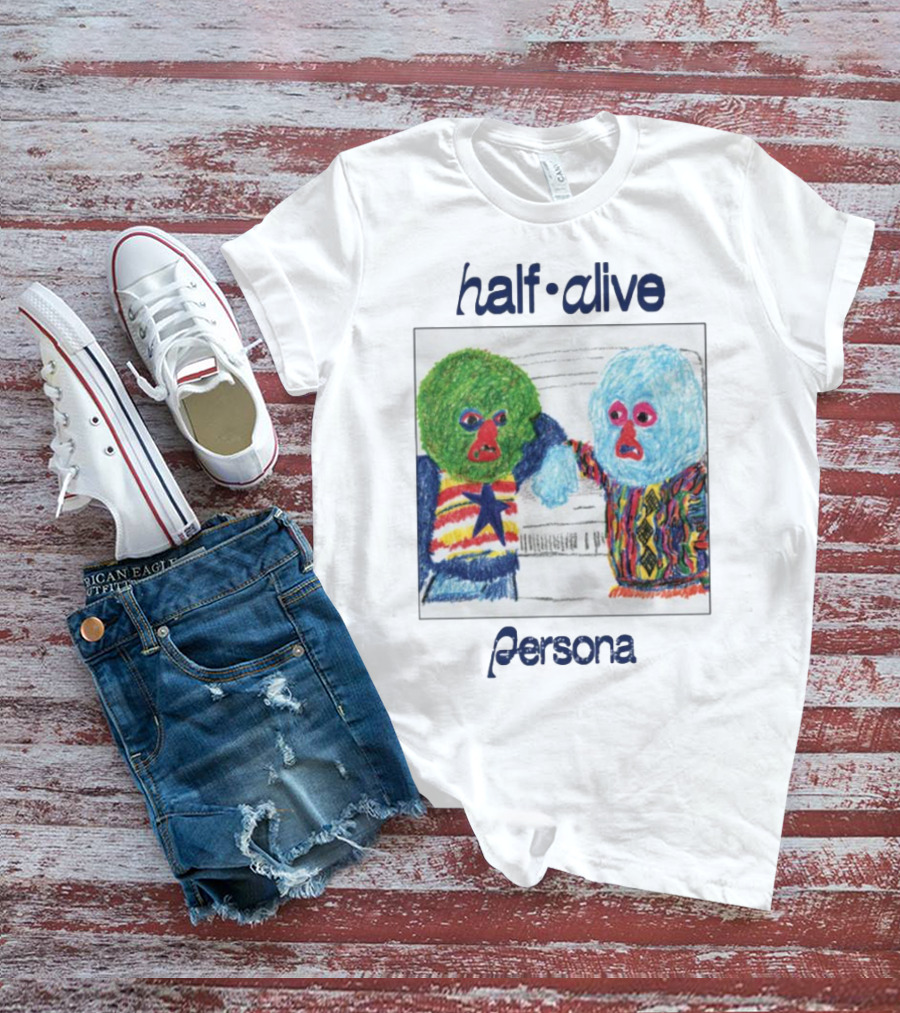 Half Alive Persona Crayon Art Duo T-Shirt