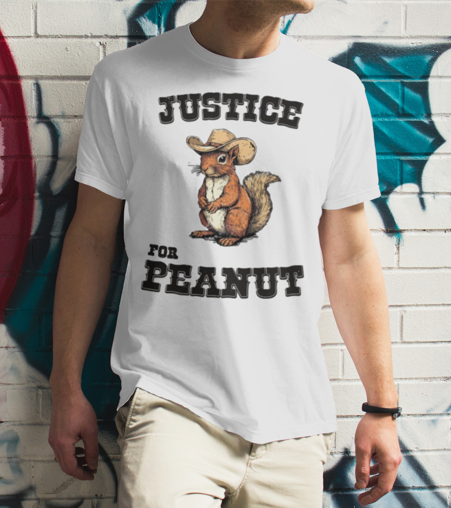 Justice For Peanut Cowboy Squirrel Limited Edition Alex Jones T-Shirt