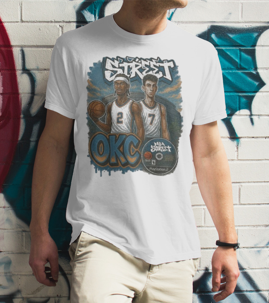 NBA Street OKC PlayStation 2 Basketball Street Art T-Shirt