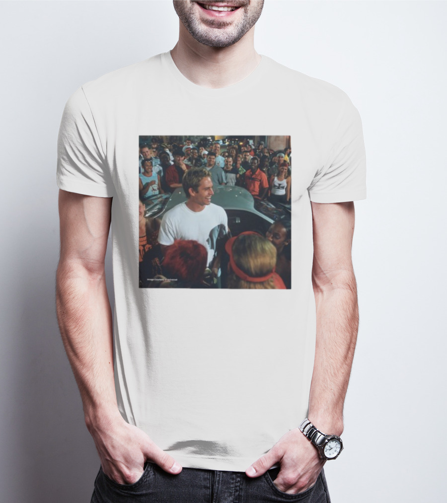 Paul Walker 51st Birthday Celebration Fast And Furious Scene T-Shirt