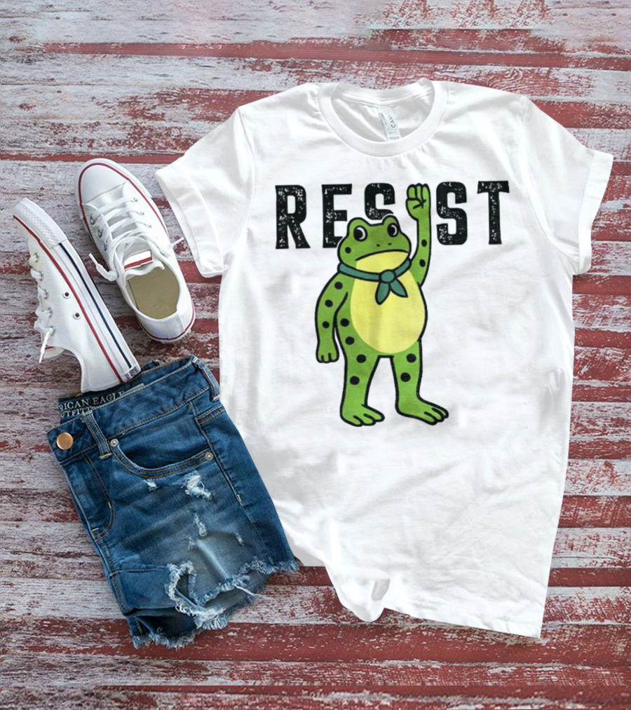 Portland Frog Resist Free Portland Ribbit Power T-Shirt