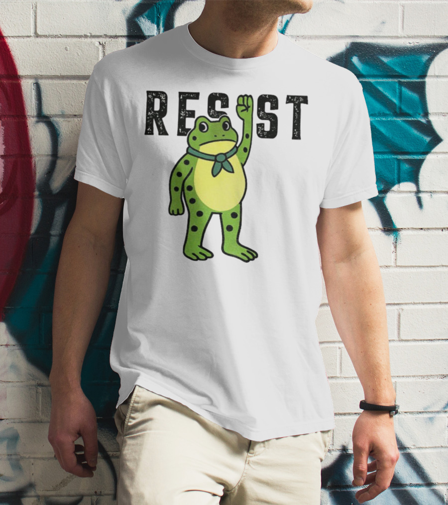 Portland Frog Resist Free Portland Ribbit Power T-Shirt
