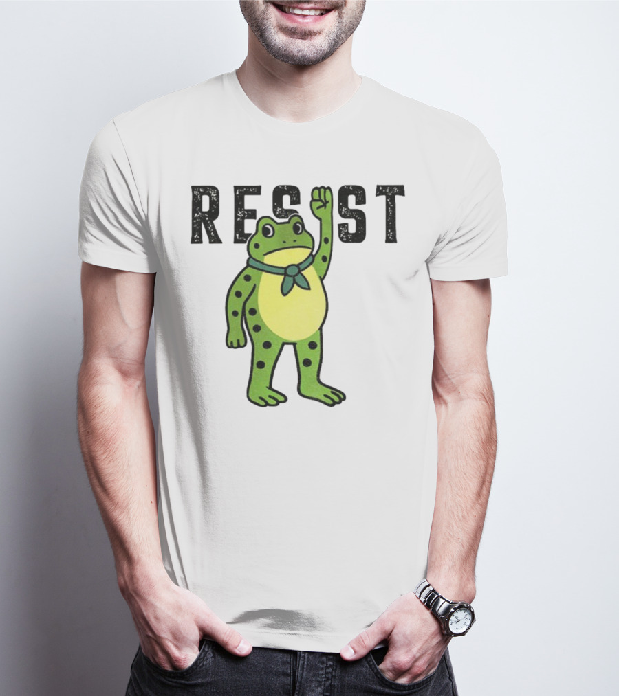 Portland Frog Resist Free Portland Ribbit Power T-Shirt