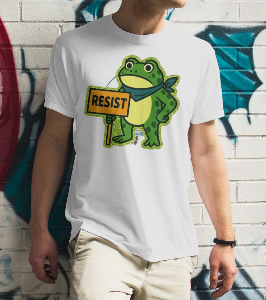 Portland Protest Frog Resist Freedom Anti-ICE T-Shirt