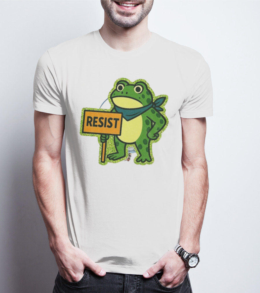 Portland Protest Frog Resist Freedom Anti-ICE T-Shirt