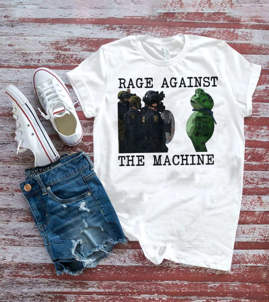 Rage Against The Machine Portland Frog Protest Poland 2025 Political T-Shirt